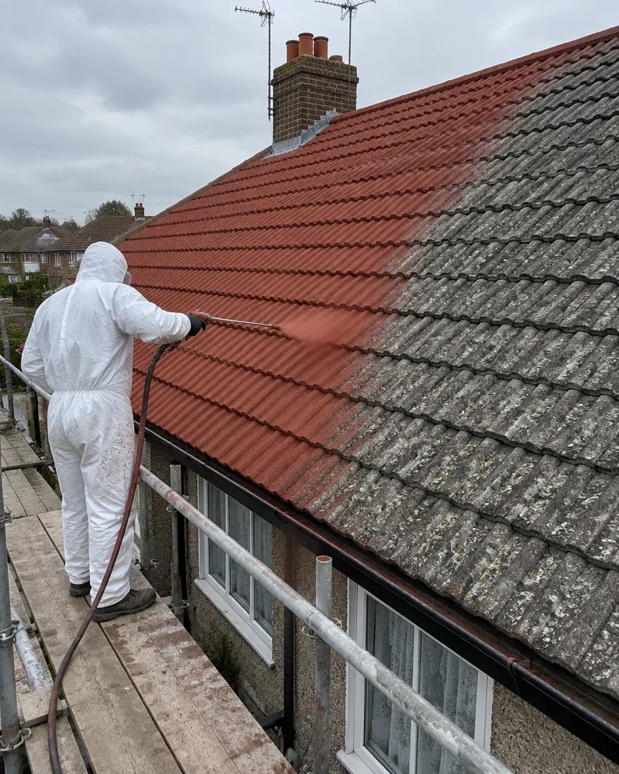Roof painting and coating in Tavistock
