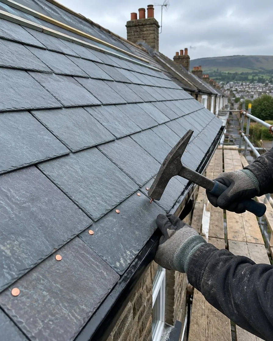 Slate roofing in Tavistock